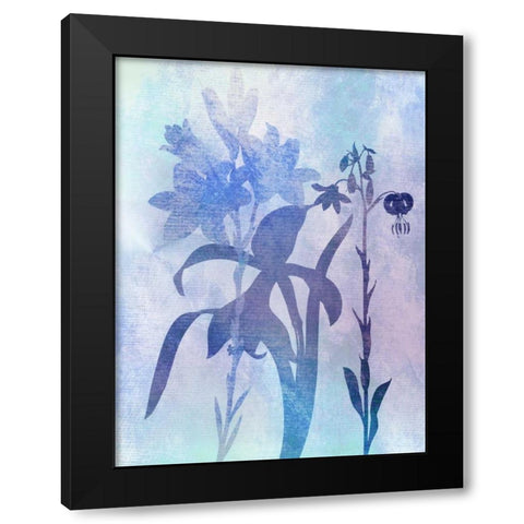 Spring Bloom Black Modern Wood Framed Art Print with Double Matting by Lewis, Sheldon