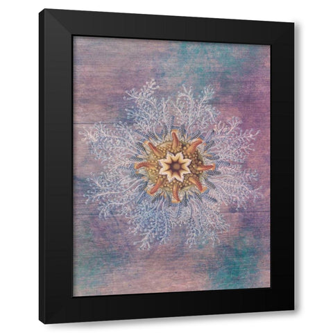 Ocean Blend Black Modern Wood Framed Art Print by Lewis, Sheldon