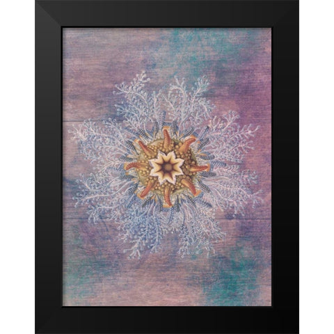 Ocean Blend Black Modern Wood Framed Art Print by Lewis, Sheldon