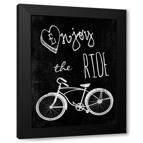 Enjoy The Ride Black Modern Wood Framed Art Print with Double Matting by Lewis, Sheldon