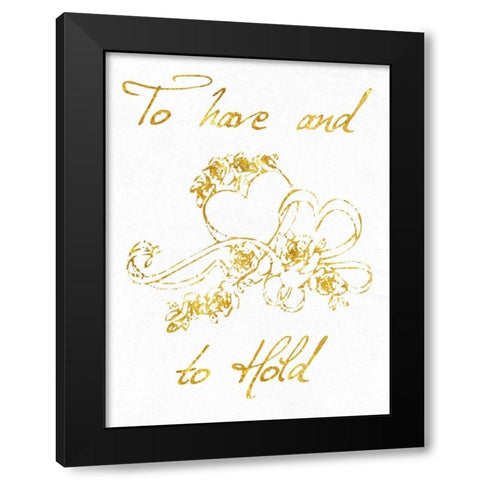 To Have And To Hold Black Modern Wood Framed Art Print by Lewis, Sheldon