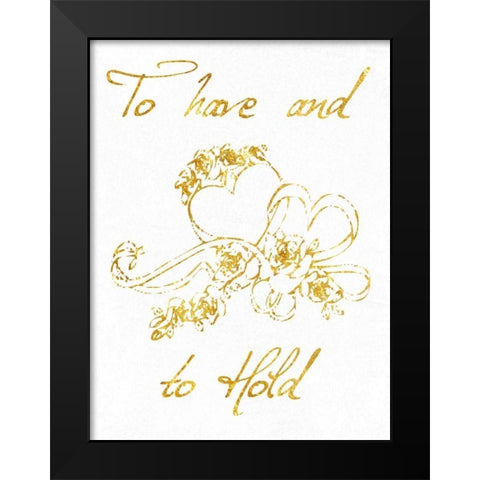 To Have And To Hold Black Modern Wood Framed Art Print by Lewis, Sheldon