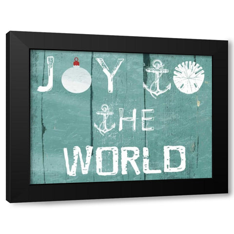 Coastal Joy Black Modern Wood Framed Art Print with Double Matting by Lewis, Sheldon