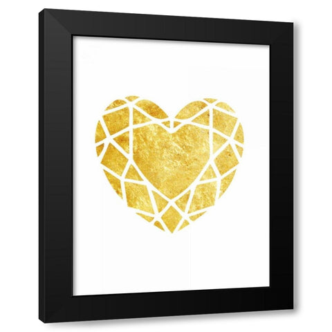 Love Tangle Black Modern Wood Framed Art Print with Double Matting by Lewis, Sheldon