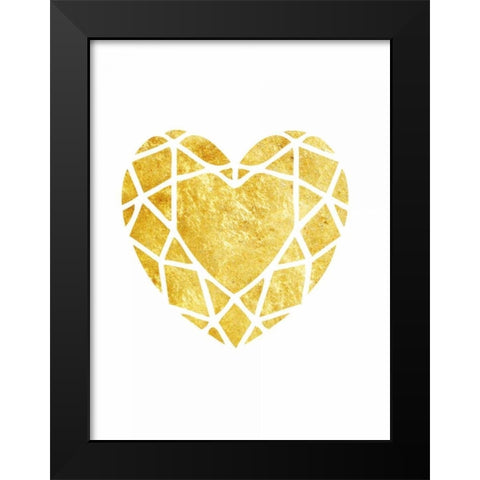 Love Tangle Black Modern Wood Framed Art Print by Lewis, Sheldon