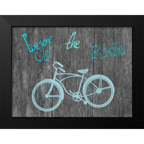 The Ride Black Modern Wood Framed Art Print by Lewis, Sheldon