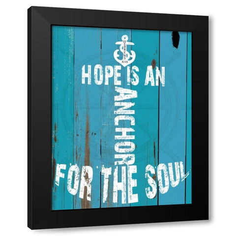 Hebrews 6-19 Black Modern Wood Framed Art Print by Lewis, Sheldon