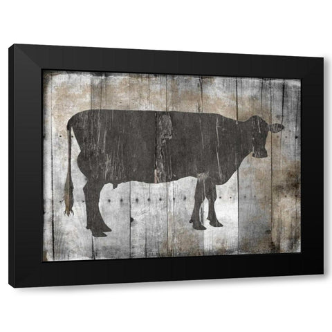 Fresh Local Beef Black Modern Wood Framed Art Print with Double Matting by Lewis, Sheldon