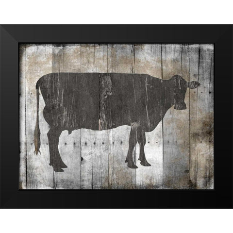 Fresh Local Beef Black Modern Wood Framed Art Print by Lewis, Sheldon