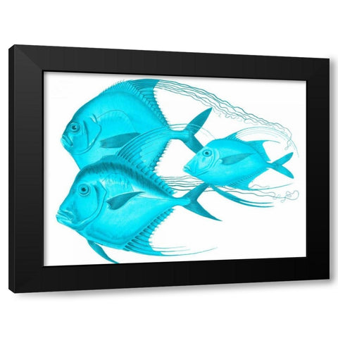 Angels Of The Deep Black Modern Wood Framed Art Print with Double Matting by Lewis, Sheldon