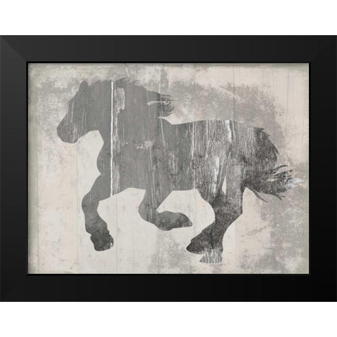 Steady On Black Modern Wood Framed Art Print by Lewis, Sheldon