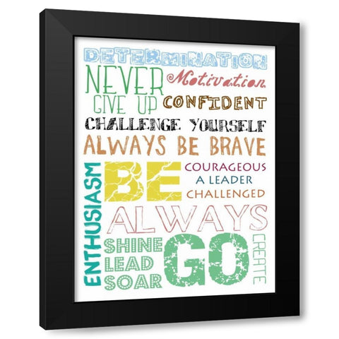 Go Create Black Modern Wood Framed Art Print with Double Matting by Lewis, Sheldon