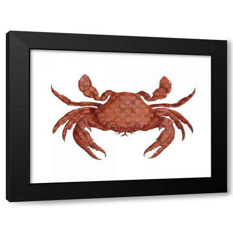 Crustation Pattern 2 Black Modern Wood Framed Art Print by Lewis, Sheldon