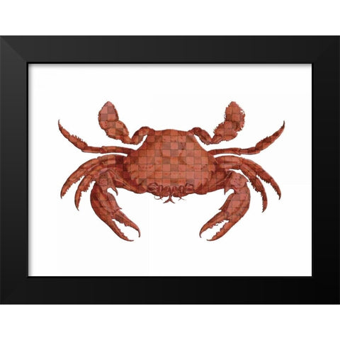 Crustation Pattern 2 Black Modern Wood Framed Art Print by Lewis, Sheldon