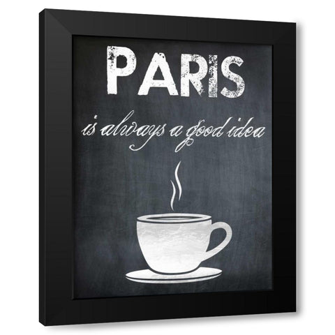 Always A Good Idea Black Modern Wood Framed Art Print by Lewis, Sheldon
