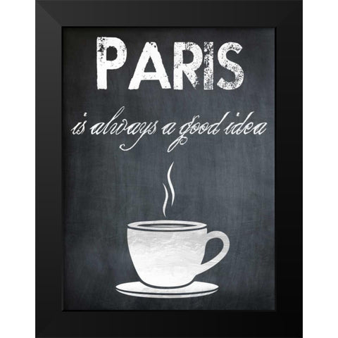 Always A Good Idea Black Modern Wood Framed Art Print by Lewis, Sheldon