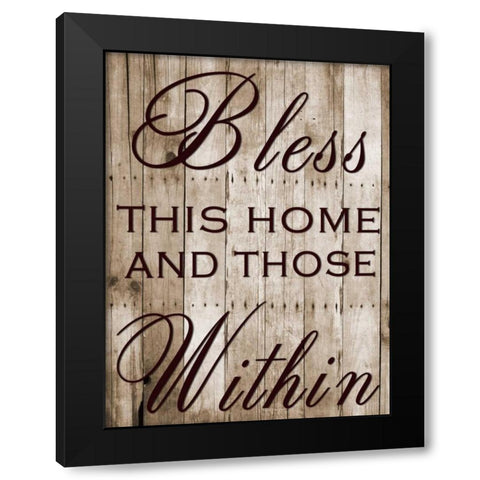 Those Within Black Modern Wood Framed Art Print by Lewis, Sheldon