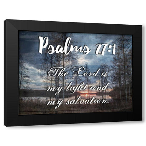 My Light And My Salvation Black Modern Wood Framed Art Print by Lewis, Sheldon