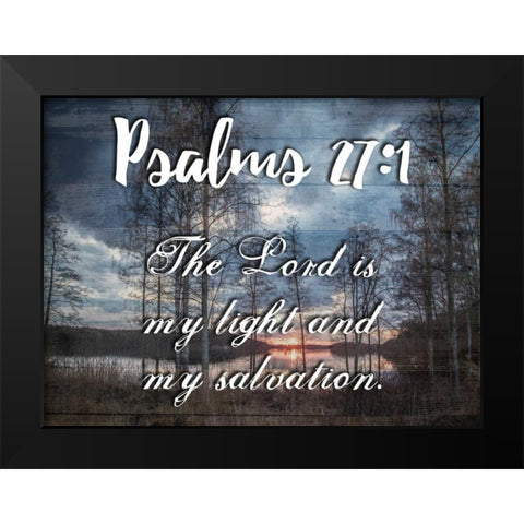 My Light And My Salvation Black Modern Wood Framed Art Print by Lewis, Sheldon
