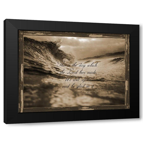 Psalms 118-24 Black Modern Wood Framed Art Print by Lewis, Sheldon