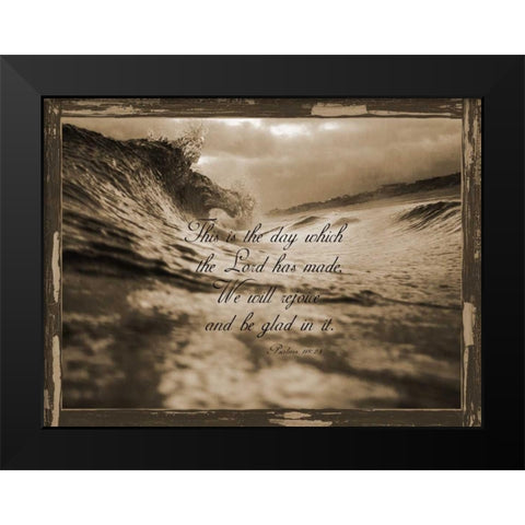 Psalms 118-24 Black Modern Wood Framed Art Print by Lewis, Sheldon