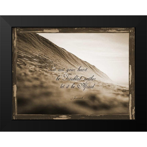 Jeremiah 33-3 Black Modern Wood Framed Art Print by Lewis, Sheldon