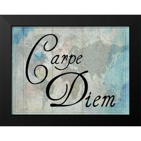 The World 1 Black Modern Wood Framed Art Print by Lewis, Sheldon