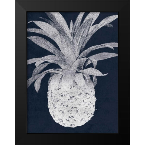 Indigo Pine 2 Black Modern Wood Framed Art Print by Lewis, Sheldon