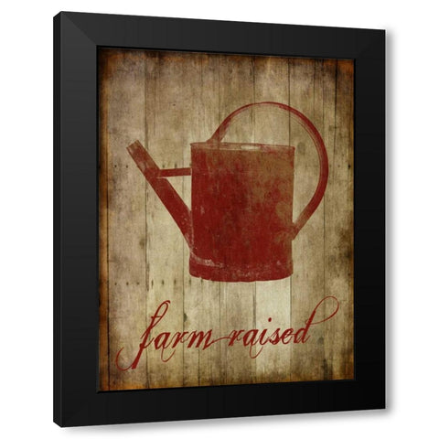 Farm Raised Black Modern Wood Framed Art Print by Lewis, Sheldon
