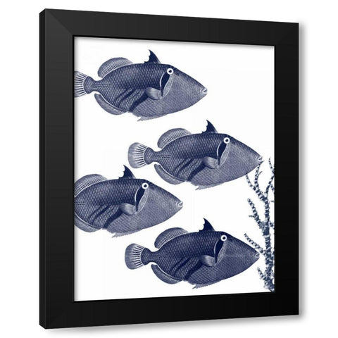 Coastal Orchestra Black Modern Wood Framed Art Print with Double Matting by Lewis, Sheldon