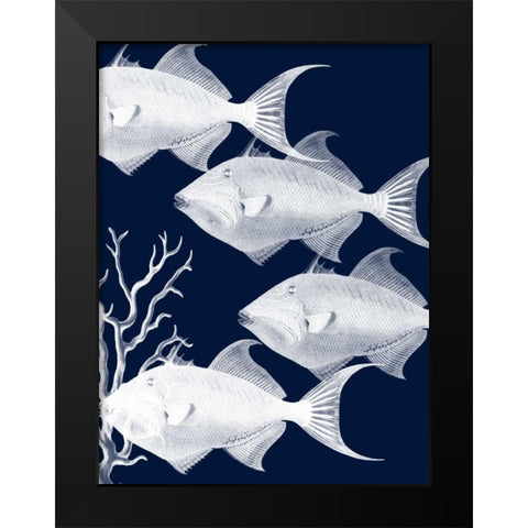 Coastal Orchestra Black Modern Wood Framed Art Print by Lewis, Sheldon