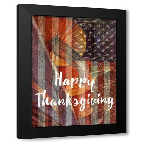 Thanksgiving Black Modern Wood Framed Art Print with Double Matting by Lewis, Sheldon