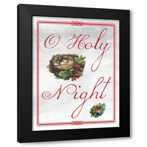 O Holy Night Black Modern Wood Framed Art Print by Lewis, Sheldon