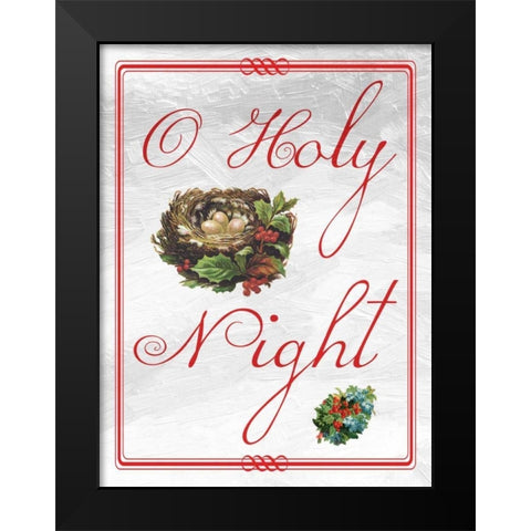O Holy Night Black Modern Wood Framed Art Print by Lewis, Sheldon