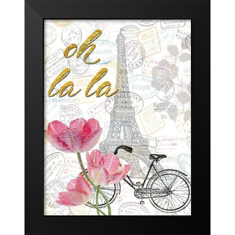 All Things Paris 2 Black Modern Wood Framed Art Print by Lewis, Sheldon