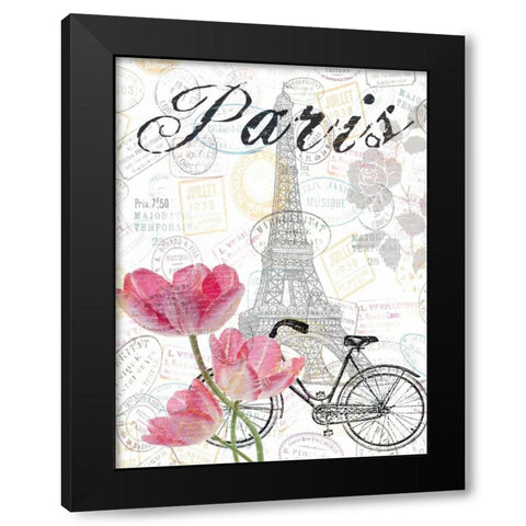 All Things Paris 2 Black Modern Wood Framed Art Print by Lewis, Sheldon