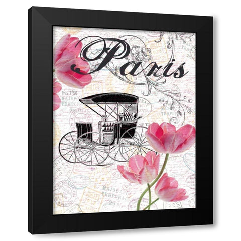 All Things Paris 4 Black Modern Wood Framed Art Print with Double Matting by Lewis, Sheldon