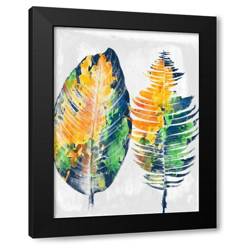 Tropical 2 Black Modern Wood Framed Art Print by Lewis, Sheldon