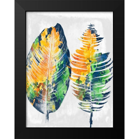 Tropical 2 Black Modern Wood Framed Art Print by Lewis, Sheldon