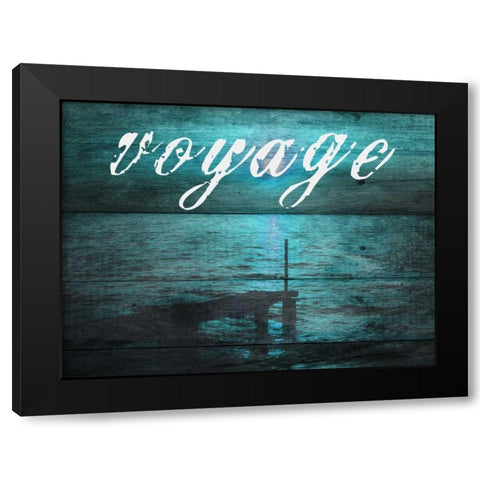 Voyage Black Modern Wood Framed Art Print by Lewis, Sheldon