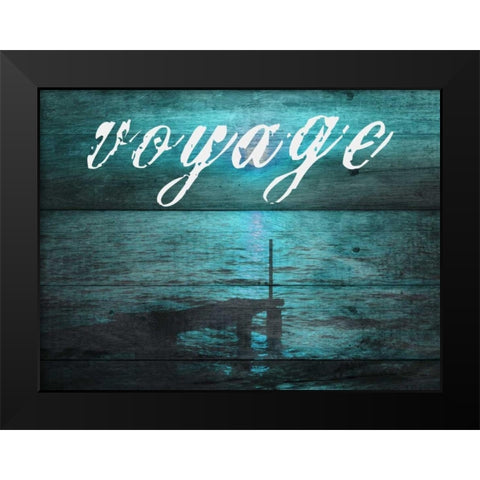 Voyage Black Modern Wood Framed Art Print by Lewis, Sheldon