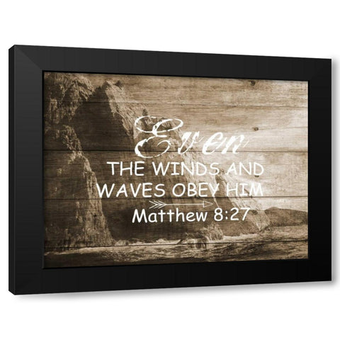 Even The Winds Black Modern Wood Framed Art Print with Double Matting by Lewis, Sheldon