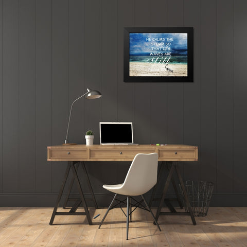 Its Waves Are Still Black Modern Wood Framed Art Print by Lewis, Sheldon