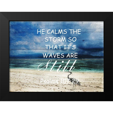 Its Waves Are Still Black Modern Wood Framed Art Print by Lewis, Sheldon