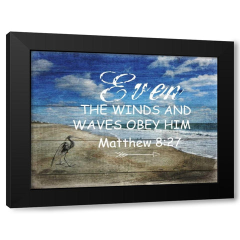 Power 2 Black Modern Wood Framed Art Print with Double Matting by Lewis, Sheldon