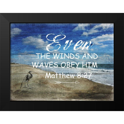 Power 2 Black Modern Wood Framed Art Print by Lewis, Sheldon