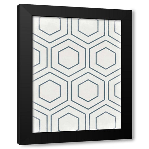 Pure Geo Black Modern Wood Framed Art Print by Lewis, Sheldon