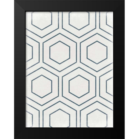 Pure Geo Black Modern Wood Framed Art Print by Lewis, Sheldon