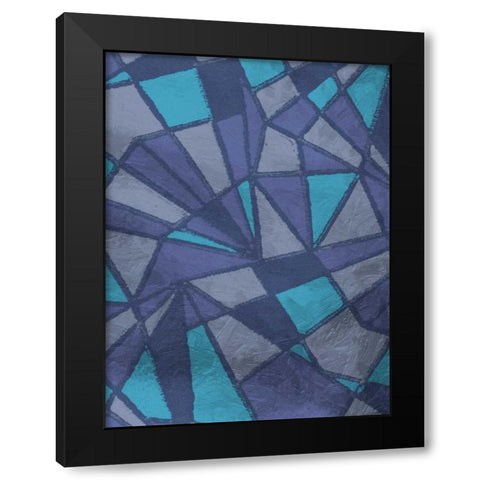Pure Contemporary Black Modern Wood Framed Art Print by Lewis, Sheldon