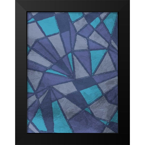 Pure Contemporary Black Modern Wood Framed Art Print by Lewis, Sheldon